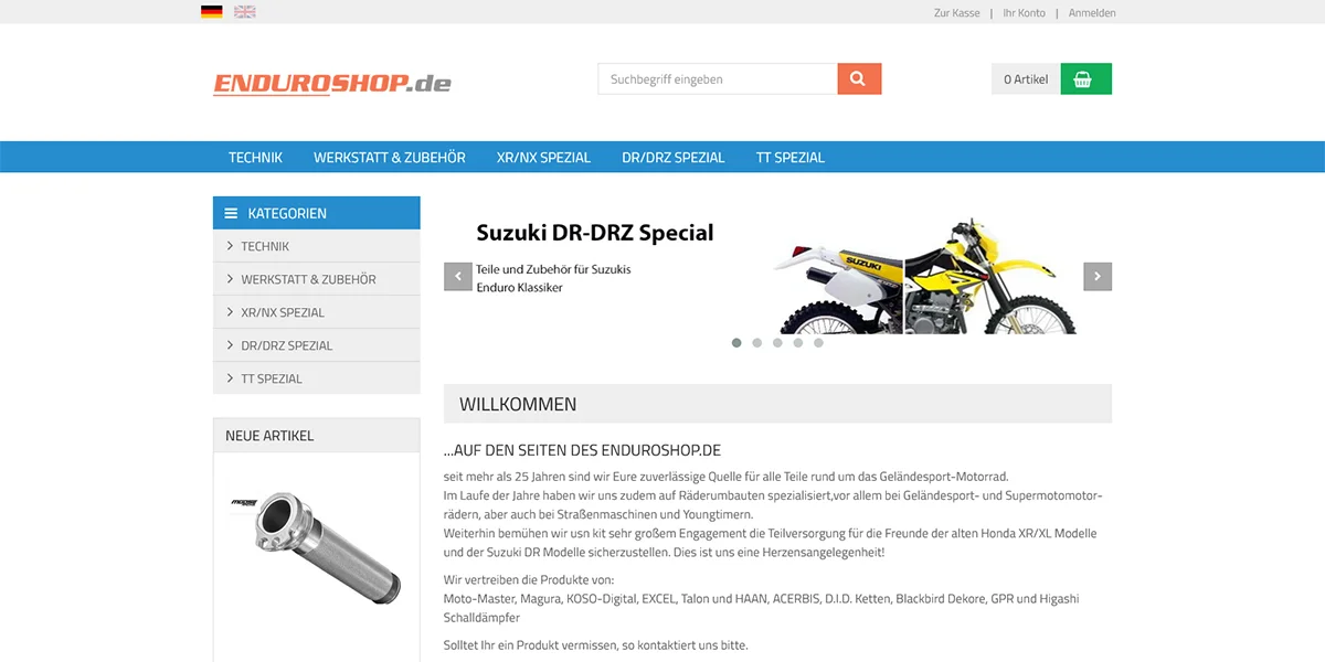 Onlineshop Enduroshop