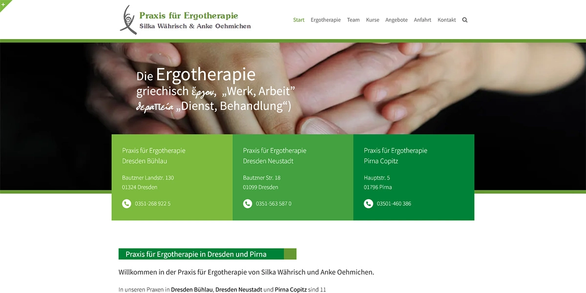 Ergotherapie Dresden und Pirna