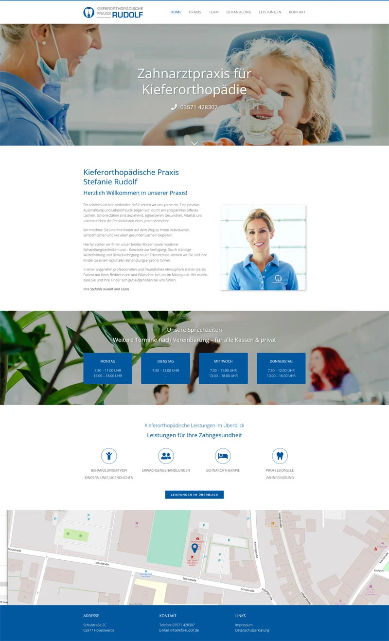 Praxis für Allgemeinmedizin Tobias Clauß - Screenshot Fullsize Startseite