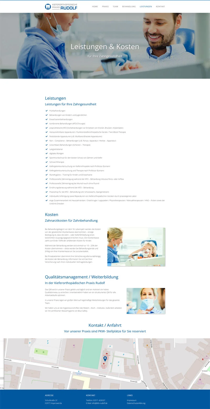 Praxis für Allgemeinmedizin Tobias Clauß - Screenshot Fullsize Unterseite