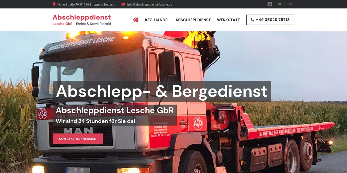 Abschleppdienst Lesche