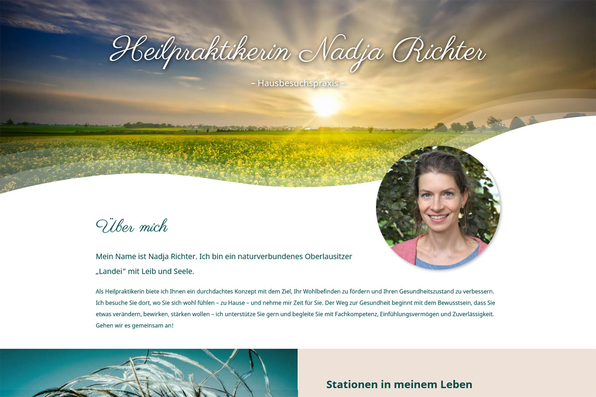 Heilpraktikerin Nadja Richter – Blogbild Webdesign für Heilpraktikerin Nadja Richter