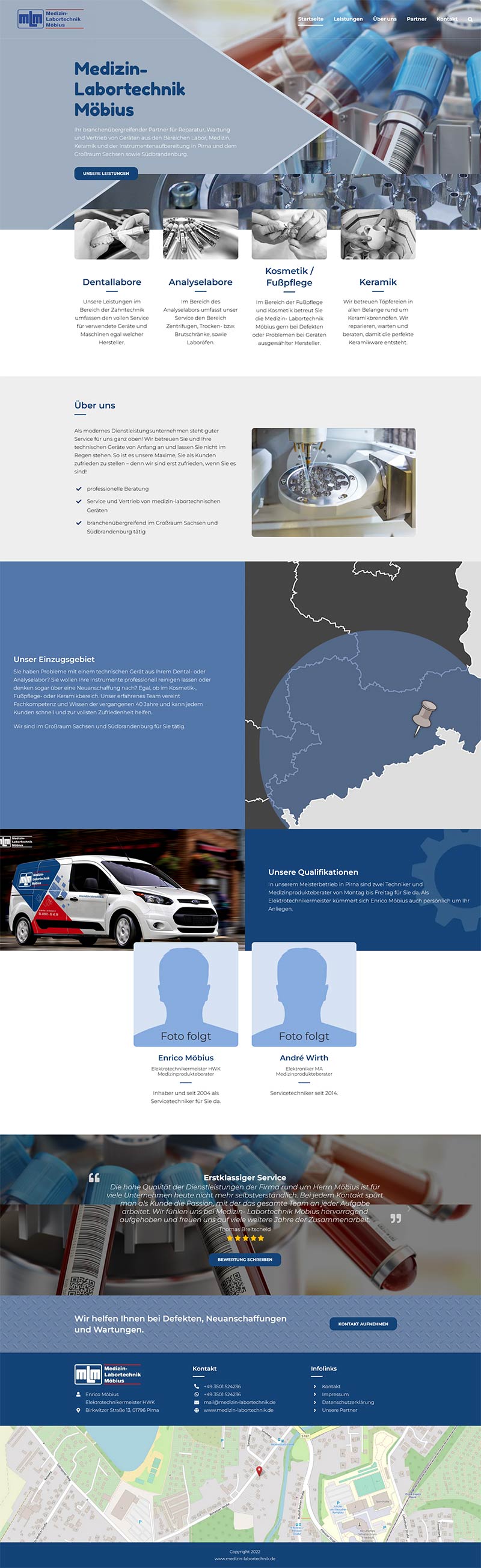 Medizin- Labortechnik Möbius aus Pirna – Screenshot Fullsize Startseite Medizin- Labortechnik Möbius in Pirna - Screenshot Fullsize Startseite