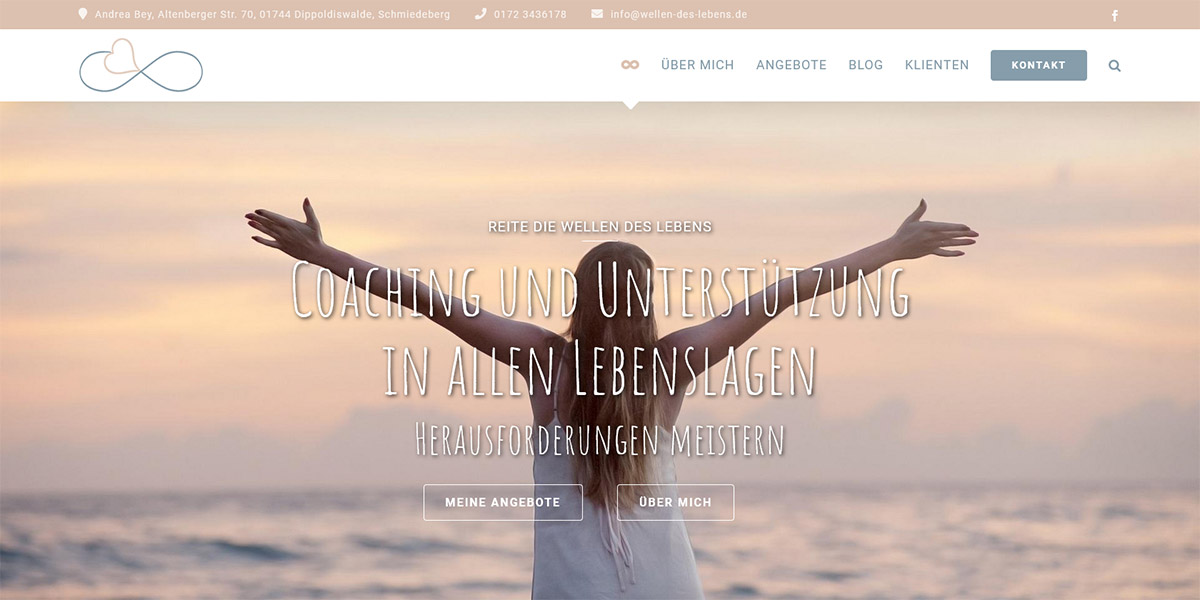 Wellen des Lebens – Andrea Bey – Screenshot Desktop Wellen des Lebens
