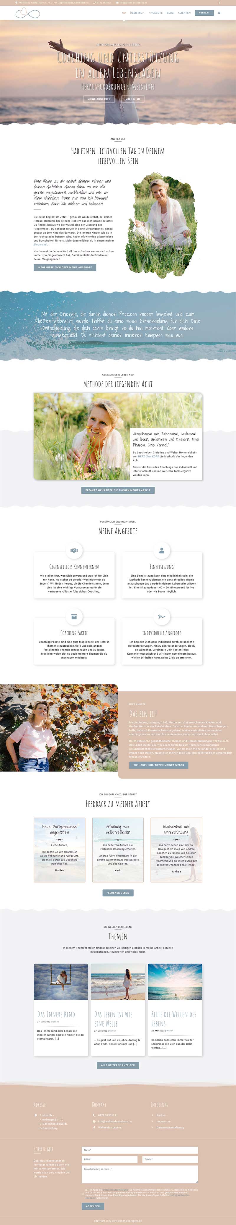 Wellen des Lebens – Andrea Bey – Screenshot Fullsize Startseite Wellen des Lebens - Screenshot Fullsize Startseite