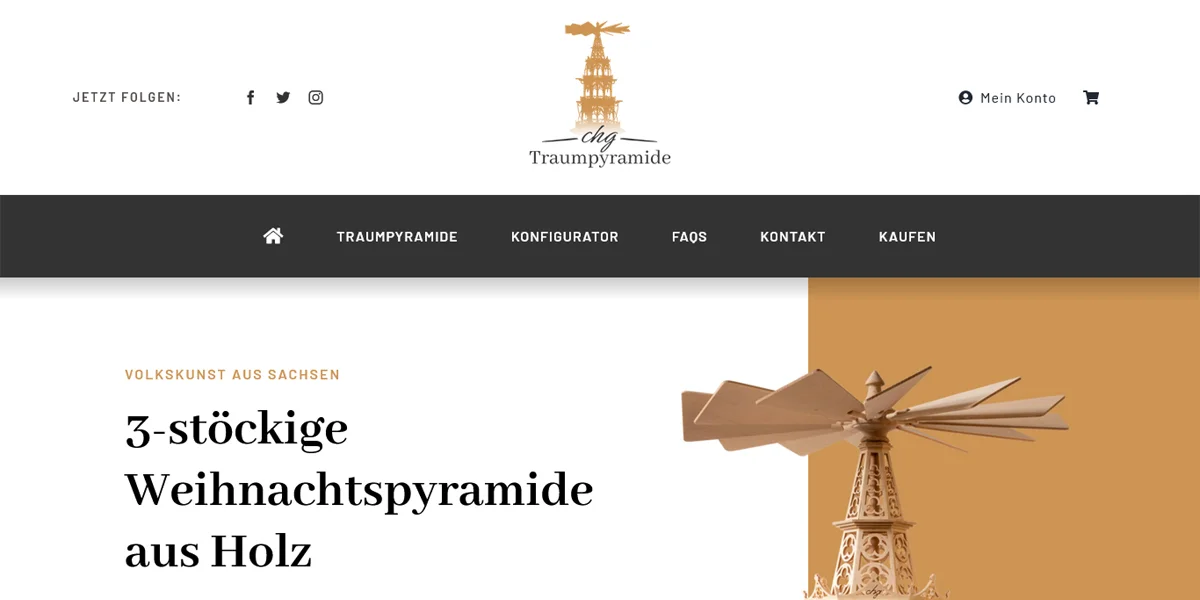 Onlineshop Traumpyramide