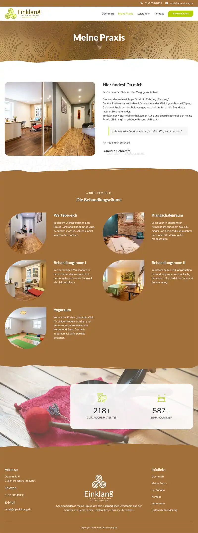 iTanum Internetagentur aus Pirna – Referenz – Naturheilpraxis Einklang von Claudia Schramm – Screenshot Fullsize Unterseite Naturheilpraxis Einklang aus Rosenthal-Bielatal - Claudia Schramm - Screenshot Fullsize Unterseite